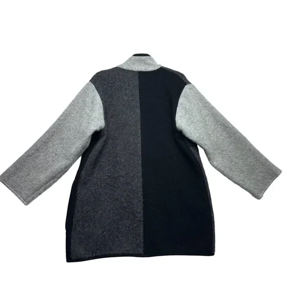 Lillunn of Norway Womens 100% Wool Sten Jacket Coat Size XXS Oversized Gray - Picture 2 of 13